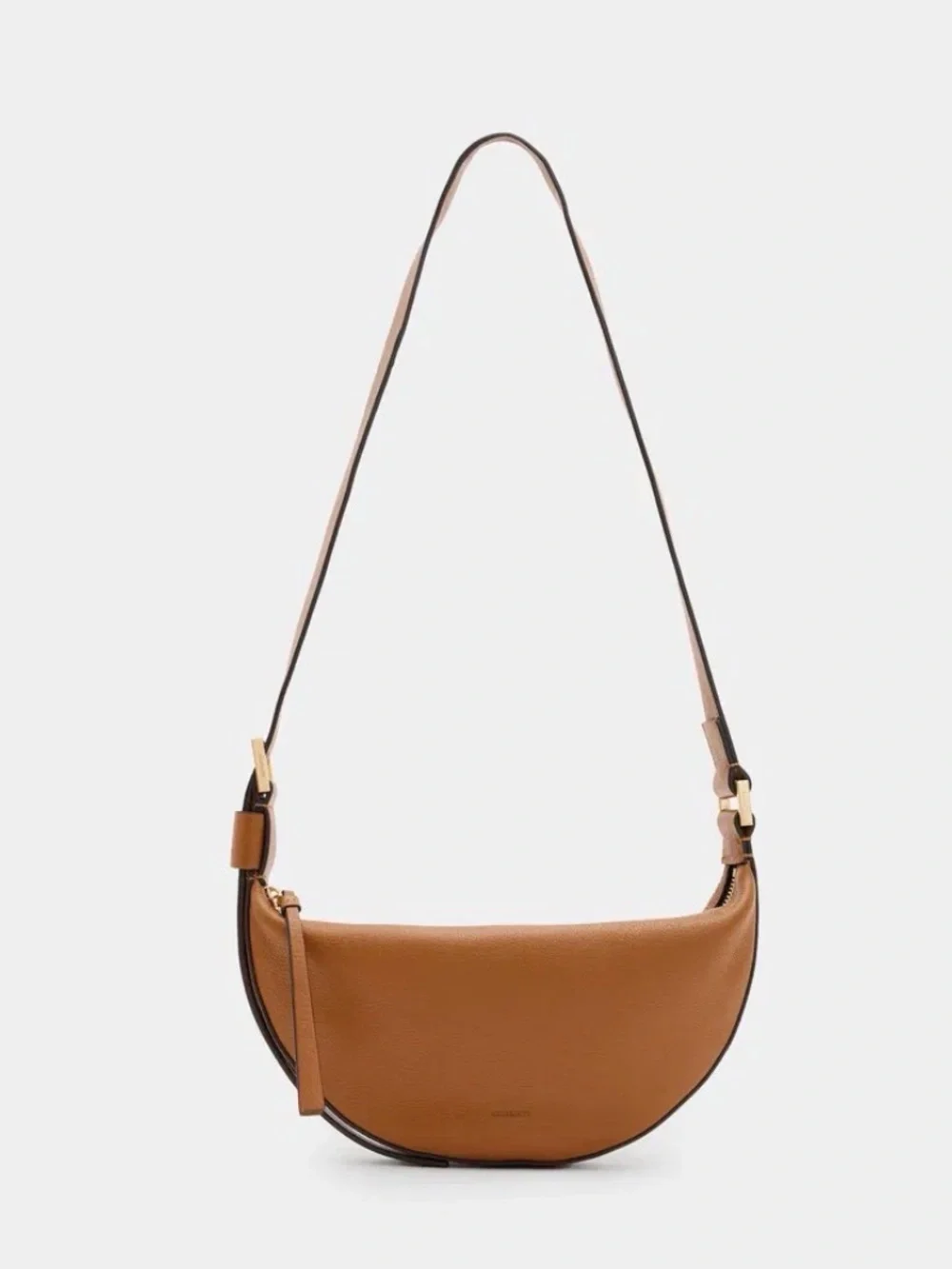 NWT All saints Half Moon Leather Crossbody Bag